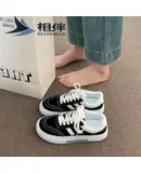 Women's Canvas Shoes White Canvas Sneakers Women's Casual Shoes Low Top Black Sneakers Comfortable Tennis Shoes