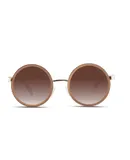Velvet Eyewear Essie in Mauve woman's round sunglasses 100 UV Woman Sunglasses