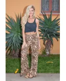 Women's Printed Peacock Palazzo Pants
