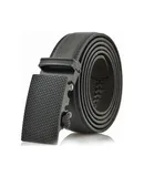 Gallery Seven Men's Treaded Imprint Leather Ratchet  Belt-Obsidian-Adjustable from 28