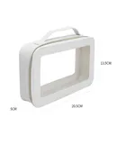 Clear Makeup Bag Clear Cosmetic Bag Large Toiletry Bag With Zipper Double Sided Travel Makeup Bag For Women Waterproof Clear Toiletry Bag