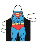 Cooking Apron Kitchen Apron Comic Funny Aprons Gift for Men Women Party BBQ Superman