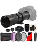420-800mm Zoom Lens Bundle for Sony A6600 A650 A6400 Alpha A7C A7R A7 A7s Camera