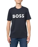 Hugo Boss Men's Tee 1 Big Logo Crewneck Tee, Navy Dust