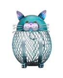 TOOARTS Cat coin box  Piggy bank Animal ornament  Creative ornament Iron art ornament  Handcrafts Interior decoration