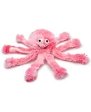 Super Snuggly Plush Octopus Dog Toy Super Soft with Multiple Squeakers & Crinkles Perfect Cuddly Companion for Pups & Dogs (Pink, Baby XS)