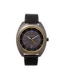 Breed Victor Leather-Band Watch - Black