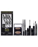 Ultimate Brow Hero Kit - Medium by Arches and Halos for Women - 7 Pc Surgical Stainless Steel Tweezers, Angled Brow Shading Pencil, Micro Defining Brow Pencil, Duo Luxury Brow Powder, Dual Ended Blending Brush, Water Resistant Microfiber Tinting Mousse, Natural Hold Brow Gel