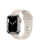 Apple Watch Series 7 (GPS, 41MM) -Silver Aluminum Case with Starlight Sport Band ( Excellent Refurbished)