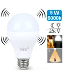 LED LIGHT BULB W/ RADAR MOTION SENSOR 180 Deg 5w/50 Watts