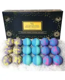 Bath Bombs Gift Set, With Essential Oils, Large, Natural, Moisturizing