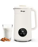 35oz Automatic Nut Milk Maker with Nut Milk Bag - Homemade Almond, 10 Blades, Oat, Soy Milk Machine - Auto-operation, 12 Hours Timer, Easy Cleaning - Dairy-Free Beverages