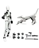 T13 Action Figure,Robot Action Figure,T13 Action Figure 3D Printed Multi-Jointed Movable,13 Action Figure Dummy,Decorations for Action Figures(Action Figure 1PC+Action Dog 1PC)
