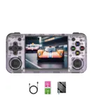RG35XX H, Anbernic Retro Handheld Gaming Console with 64GTF Card, Dual Joystick Design 3.5-inch HD Screen Lasts up to 8 Hours High-Capacity Battery for Better Experience (64G purple)