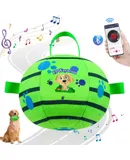 Interactive Dog Toys Chew-Resistant Interactive Dog Ball Nylon Dog Balls with Rope Bluetooth-Enabled for Music Connection Moving Dog Ball Interactive Dog Balls for Large Dogs