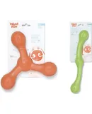 Zogoflex Air Skamp Tug-of-War Stick Dog Chew Toy (Melon) & Zogoflex Echo Zwig Squeezy Dog Fetching Stick (13.75”, Jungle Green) – Interactive, Floatable Toy for Catch/Fetch