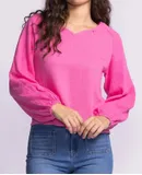 Pink Martini Alexa Top In Pink