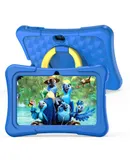 7 inch 2+32GB Puzzle Kids Tablet with Protective Silicone Sleeve 360 Degree Rotating Carrying Handle Stand, Kids Tablet PC wifi Android Tablet PC Learning Tablet PC