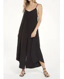Z Supply Flared Jumpsuit In Black