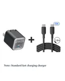 Anker mobile phone fast charging wall charger Apple 15 set black Pro+1.8m C-C fast charging cable