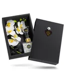 Lovery Home Spa Gift Baskets - Plant Essential Oil with White Orchid Soap Petals