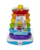 Fisher-Price Giant Rock-a-Stack, 14-inch Tall Stacking Toy with 6 Colorful Rings for Baby
