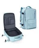 Durable Travel Backpack, Carry On Backpack for Men Women Airline Approved, Large Waterproof College Business Work Hiking Casual Daypack Bag, Fits 16