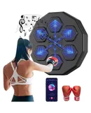 Rmeet Smart  Music Boxing Machine, Home Wall Mounted Music Boxing Machine(Black)+A pair of adult boxing gloves