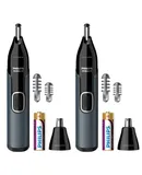 2x Philips Norelco Nose Trimmer 3000 for Nose, Ears Eyebrows #NT3600/62 (Black)