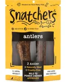 Elk Antlers for Dogs \u2013 Long Lasting Dog Chews and Dog Toys for Aggressive Chewers, Naturally Shed Deer Antlers for Dogs Processed in The USA, No Additives (Medium, 2 Count)
