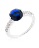 Oval Cubic Zirconia Engagement Ring