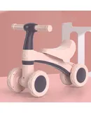 BABELIO Baby Balance Bike for 1 Year Old Boys Girls, 4-Wheel Off-Roader Design, Standard modelpink
