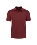 Men's Classic-Fit Cotton-Blend Pique Polo Shirt-Burgundy-XL