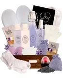 Lavender Passion 18-piece Spa Gift Basket, With Journal And More!