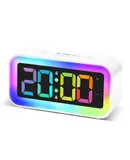 Digital Alarm Clock - Easy to Operate, Large Night Light, Alarm Clock, Snooze Function, Omni-directional Brightness Adjuster, LED Digital Display