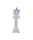 Innovative Plush and Thermoplastic Rubber Unicorn Corduroy Dog Toy