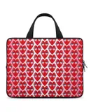 Red Heart, Eyes Laptop Bag Women Man 10 12 13 15 17 Inch Office Notebook Travel Computer Handbag Waterproof Bag Notebook Cover