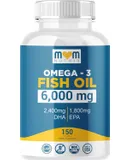 Omega 3 Fish Oil with Maximum EPA DHA - Supports Brain, Liver, Heart & Immunity - Made in The USA - 150 Softgels