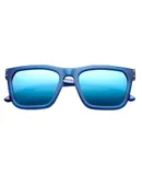 Ivi Vision Gravitas - Pacific Blue Flash Lens In Matte Midway Blue - Antique Brass