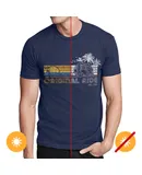 Men Crew Tee - Original Ride - Indigo by DelSol for Men - 1 Pc T-Shirt (Large)
