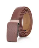 Mio Marino Men's Striped Twist Ratchet Belt-Deep Charcoal-Adjustable from 38