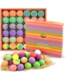 Gift Set Of 36 Nurture Me Organic Bath Bombs, Natural Shea & Cocoa Butter