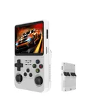 R36S Retro Handheld Game Console with 64G Built-in 15000+ Classic Games, Open Source Linux System 3.5 Inch IPS Screen Portable Pocket Video Player,white