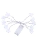 1.5 Meters 10 LEDs Stars Fairy String Light 2 * AA B-attery Powered Cell Opertaed Flexible Bendable Foldable Design Warm White for Home Party Daily Use DIY Decoration Christamas Xmas Thanksgiving Present Gift Portable
