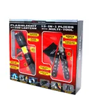 Pro-4 Tactical Gift Set, 300 Lumin Flashlight with Cob Lantern & 13-In-1 Pliers with Multi-Tool