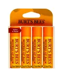 Beeswax Lip Balm Pack by Burts Bees for Unisex - 4 x 0.15 oz Lip Balm