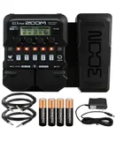 G1X Four Guitar Multi-Effects Processor With Built-In Expression Pedal + Pig Hog 10ft 1/4