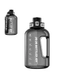 Water Bottle, BOTTLED JOY 1 Litre Sports Water Bottle with Time Markings and Reusable, 32 Oz Leakproof DUNDUN Water Bottle BPA-Free, Flip Top for Sports, Cycling, Camping