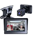 Baby Car Camera, HD Display Baby Car Mirror with Night Vision Feature, 4.3 inch Baby Car Monitor with Wide Clear View, Baby Car Seat Mirror Camera Rear Facing to Observe Baby’s Every Move