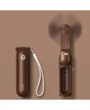 JISULIFE Portable Handheld Fan, Mini Rechargeable Hand Fan, Small Battery Operated 14-21hrs, Personal USB Foldable Fan, Pocket Fan with Power Bank, Flashlight, Gifts for Women/Girls/Friends - White